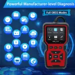 OBD2 Scanner Diagnostic Tool & Voltage Tester V519 for Tesla Cars - Engine Fault Code Reader 8 68883 882550