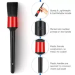 5Pcs Car Cleaning Brush Kit for Interior & Exterior Detailing 6 69078 45d261