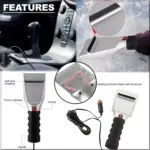12V Heated Car Ice Scraper with Snow Removal 5 69428 832020