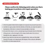 Professional Car Tire Repair Kit with Plug Tools and Tubeless Puncture Repair 7 69566 2a53e8