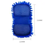 2Pcs Microfiber Car Cleaning Sponge & Brush Set 8 69591 1620ac