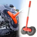 Rotating Double Brush Head Car Wash Mop with Telescopic Handle 8 69885 450396
