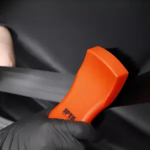Car Interior and Exterior Cleaning Brush with Orange Handle