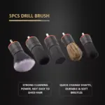 5-Piece Soft Bristle Detail Brush Attachment Set 8 70304 9a9a5d