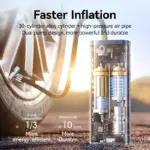Portable 30W Wireless Car Tire Inflator – Double Cylinder Air Pump for Car & Bike 6 70577 4df7f0