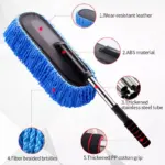 Adjustable Car Washing Mop with Microfiber Brush & Dust Remover Kit 7 71070 7786cf