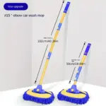 Adjustable Telescoping Car Wash Mop with Super Absorbent Chenille Brush Head 8 71079 e34958