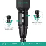 9-in-1 Rechargeable Cordless Screwdriver Set with LED Lights 6 71401 947097