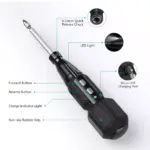 9-in-1 Rechargeable Cordless Screwdriver Set with LED Lights 5 71401 d1ab26