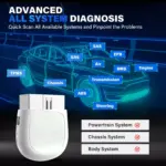 Professional Bluetooth OBD2 Scanner with Advanced Diagnostics and Reset Functions 5 71836 11154c