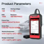 Professional OBD2 Car Diagnostic Scanner with ABS, SRS, EPB, Oil Reset 12 71861 05bc5a