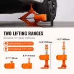 Portable 12V Electric Scissor Jack 3 Ton/6600 lbs for SUV & Sedan Tire Change 6 71919 f01e76