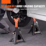 Heavy-Duty Double Locking Jack Stands 3/6 Ton Capacity 5 71930 e9117c