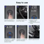 Portable Electric Tyre Inflator Pump with LED Lamp 9 72036 5aa4b9