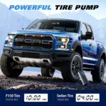 Portable Electric Tyre Inflator Pump with LED Lamp 5 72036 ddf6c5