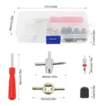 33-Piece Car Tyre Valve Repair & Installation Kit 5 75455 ead667