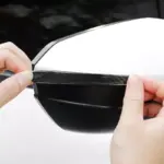 Carbon Fiber Car Door Handle Scratch Protector & Rearview Mirror Strip 5 75664 863f79