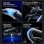 60W Retractable USB-C Car Charging Cable with Fast Data & CarPlay Support 8 76976 da8815