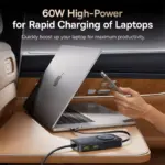 105W 6-Port Retractable Car Charger with PD & QC Fast Charging 6 77018 b9207a