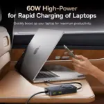 105W 6-Port Retractable Car Charger with PD & QC Fast Charging 5 77018 f6c08a