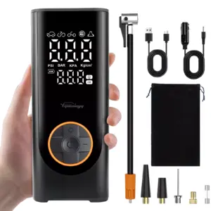150 PSI Cordless Tire Inflator Portable Air Compressor with 6000mAh Battery