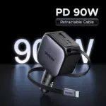 USB-C Car Charger 145W with Retractable Cable & Fast Charging 3 77486 0cf664