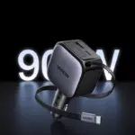 USB-C Car Charger 145W with Retractable Cable & Fast Charging 2 77486-2d211a.webp