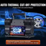10.6CFM Heavy Duty Dual-Cylinder Air Compressor 12V 150PSI Portable Tire Inflator 4 77542 1fa313