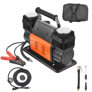 10.6CFM Heavy Duty Dual-Cylinder Air Compressor 12V 150PSI Portable Tire Inflator