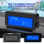 Auto Car LCD Thermometer - Digital Inside & Outside Temperature Display for 12V Vehicles 3 77590 c43b1d