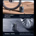 Portable Wireless Digital Tire Inflator with LCD Display & Fast Inflation 5 77652 313a73