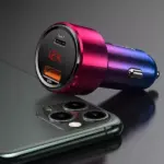 45W Dual Port Fast Car Charger with USB & Type-C Quick Charge 3 77871-3a2a43.webp