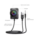 USB Bluetooth 5.4 Car Audio Receiver with Dual Mics & Noise Cancelling 9 78137 2da756
