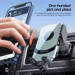 66W Wireless Magnetic Car Phone Holder with Fast Charging for iPhone & Android 4 78286 b0b60f