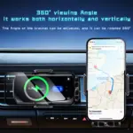 Wireless Car Phone Holder with 15W Fast Charging & Auto-Align Clamp 7 78398 a85c32