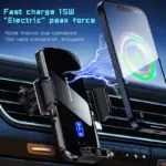 Wireless Car Phone Holder with 15W Fast Charging & Auto-Align Clamp 6 78398 cc0489