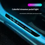 LED Door Sill Welcome Light with Remote Control for Car Interior Atmosphere 6 78634 5c0ce5
