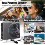 10" 800W Slim Car Subwoofer with Built-in Amp 5 78921 35bb1c