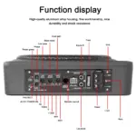 10" 800W Slim Car Subwoofer with Built-in Amp 8 78921 79e53a