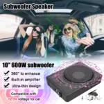 10" 800W Slim Car Subwoofer with Built-in Amp 4 78921 badc26