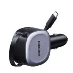 75W Fast Car Charger with Retractable Cable – Dual Port USB-C & A 3 79049-a87a86.webp