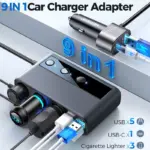 210W 9-in-1 Car Charger Splitter with PD3.0, QC3.0 & Independent Switches 4 79074 fb7199