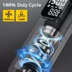 Portable Wired Tire Inflator Pump 150 PSI Fast Air Compressor for Cars & Bikes 6 79107 d8ed3b