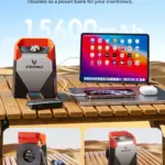 Heavy-Duty 160PSI Portable Tire Inflator with 15600mAh Battery & Fast Pump 5 79124 ed0ea5