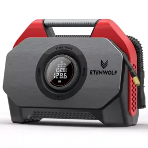 Cordless Portable Tire Inflator – 160 PSI Air Compressor with 15600mAh Battery