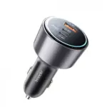 200W USB C Fast Car Charger with Dual Ports and LED Light for Phone & Laptop 2 79382-98b80a.webp