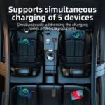 30W 5-Port Car Charger with USB & Type-C Fast Charging Adapter 8 79411 7ca8c2
