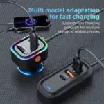 30W 5-Port Car Charger with USB & Type-C Fast Charging Adapter 6 79411 c3a1f5