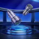 Transparent 38W Dual USB-C Car Charger Adapter 5 79558 08b944