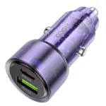 Transparent 38W Dual USB-C Car Charger Adapter 8 79558 e3c59b